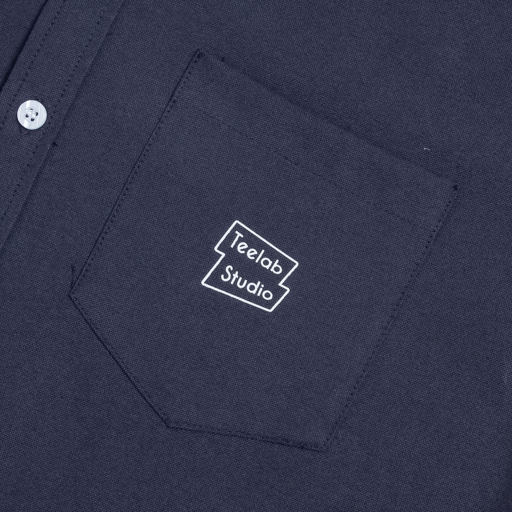 Áo Sơ Mi Cộc Tay Teelab Local Brand Unisex Eco Oxford Logo Signature Shirt SS068