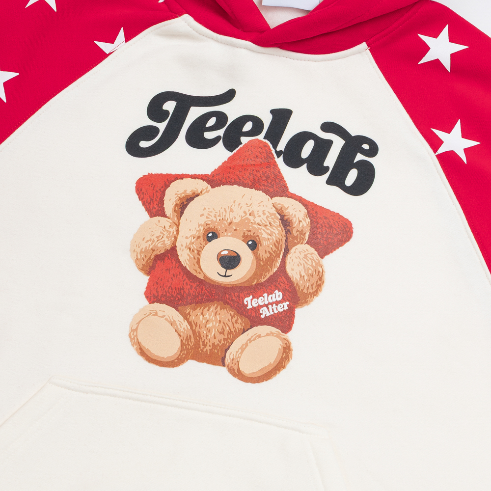 [Tặng Gấu] [Tặng Túi] Áo Hoodie Teelab Alter Semi-boxy Nỉ bông In Lụa –  Teddy Star Collection Unisex HD133