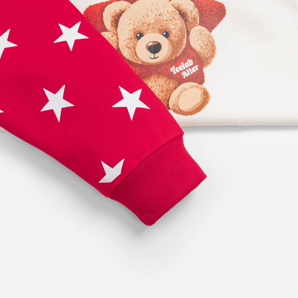 [Tặng Gấu] [Tặng Túi] Áo Hoodie Teelab Alter Semi-boxy Nỉ bông In Lụa –  Teddy Star Collection Unisex HD133