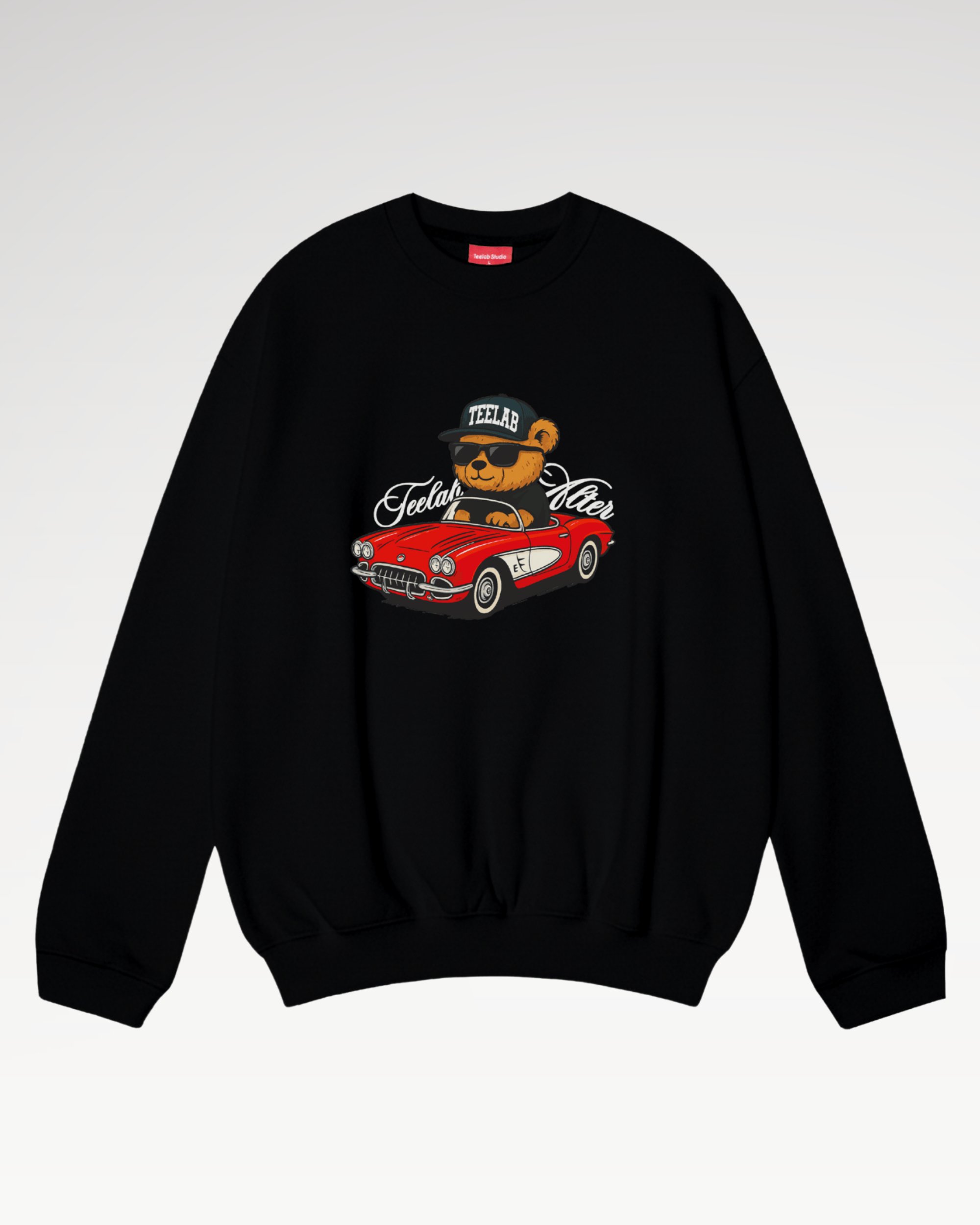 Teelab Alter Oversize Fleece Bear Hoodie HD127