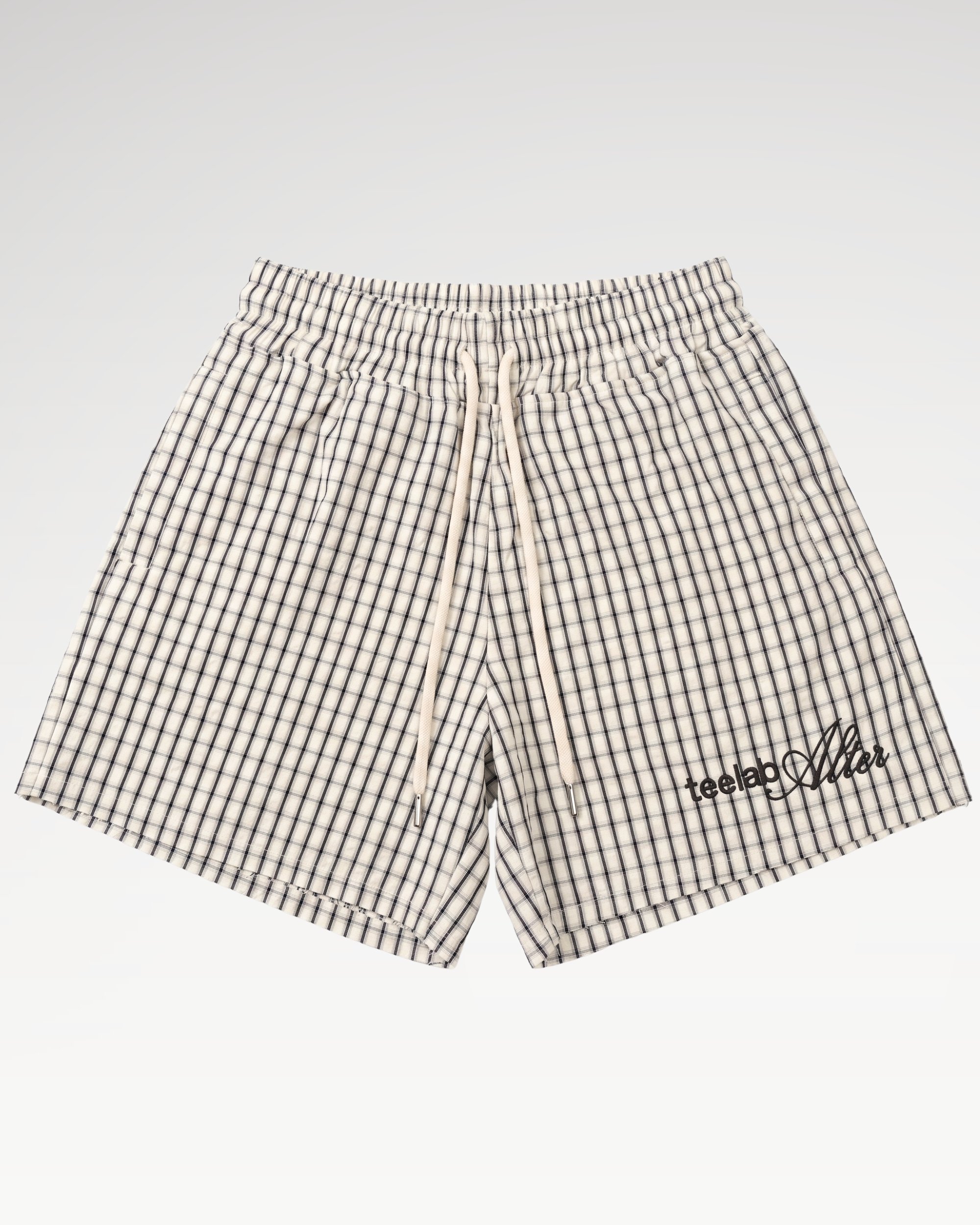 Teelab Alter Jogger Windbreaker Gingham Shorts SH014