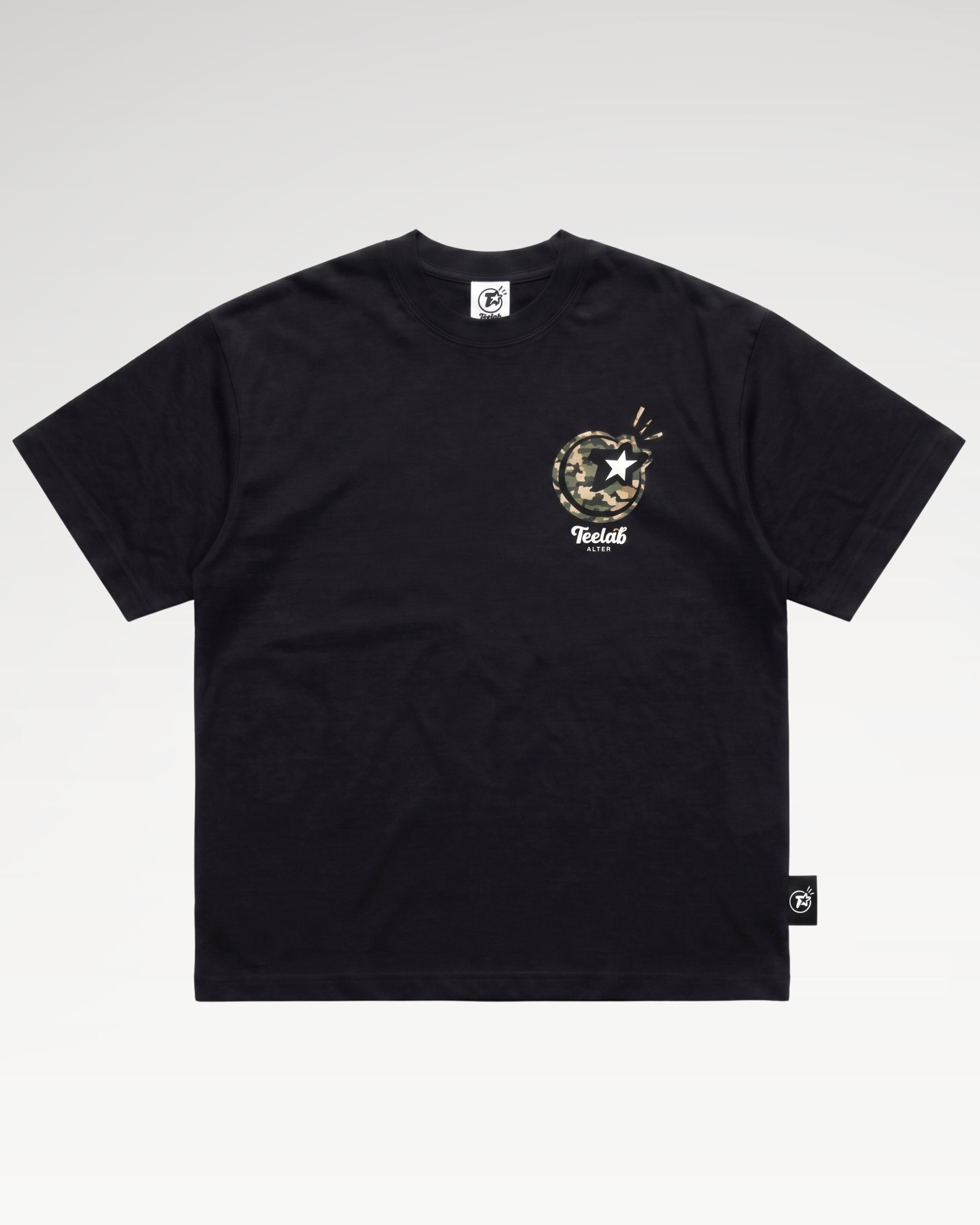 Teelab Alter Oversized Cotton Ti-Star-Camo Tee TS395