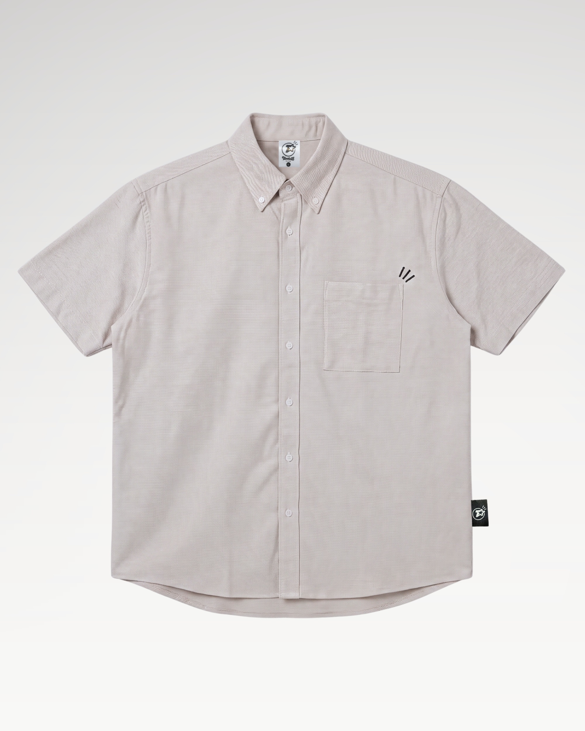 Áo Sơ Mi Teelab Alter Relax Tay Ngắn Oxford In Essentials Unisex SS093