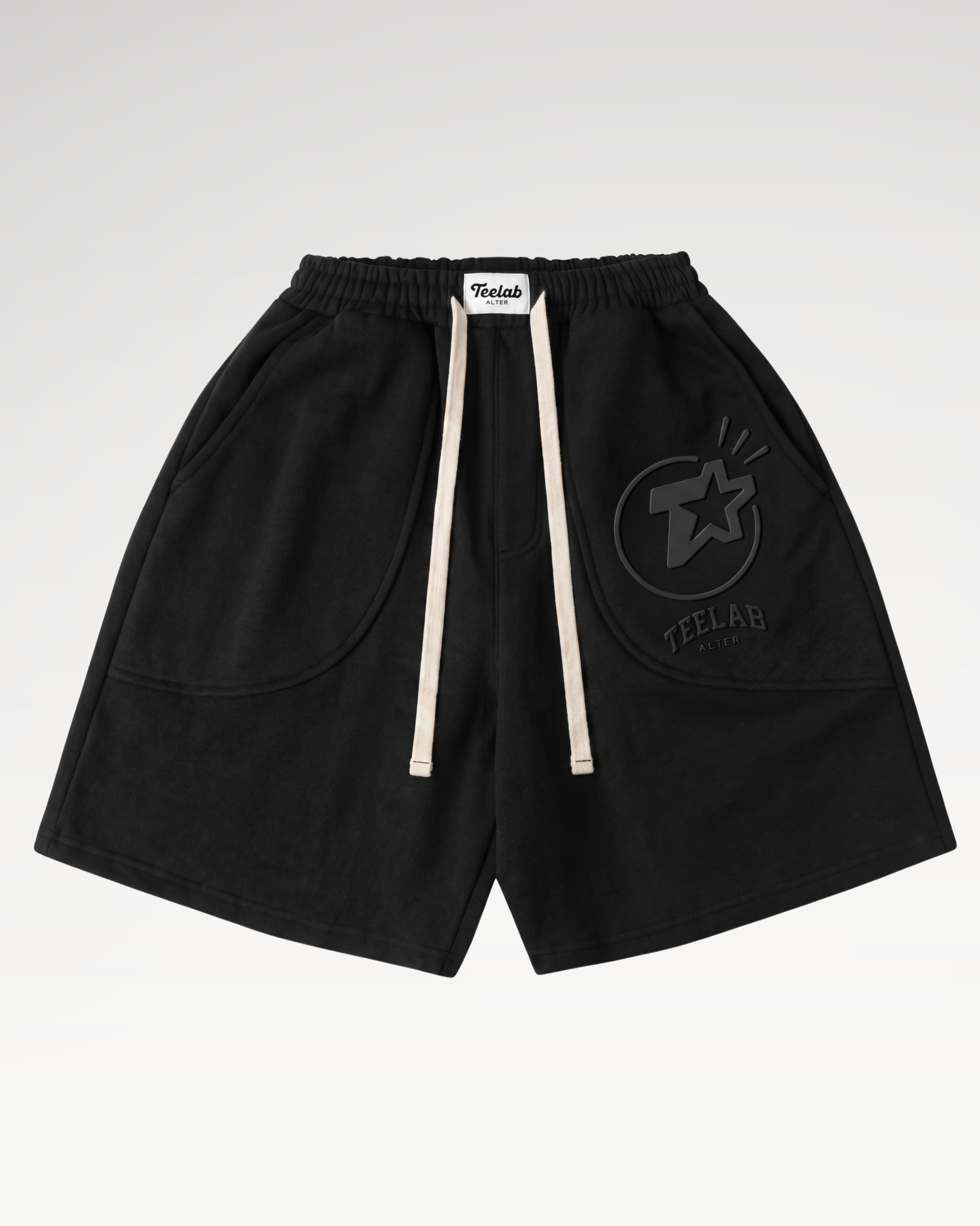 Quần Short Teelab Alter Relaxed Fit Nỉ Dập Nổi T-STAR Unisex SH004