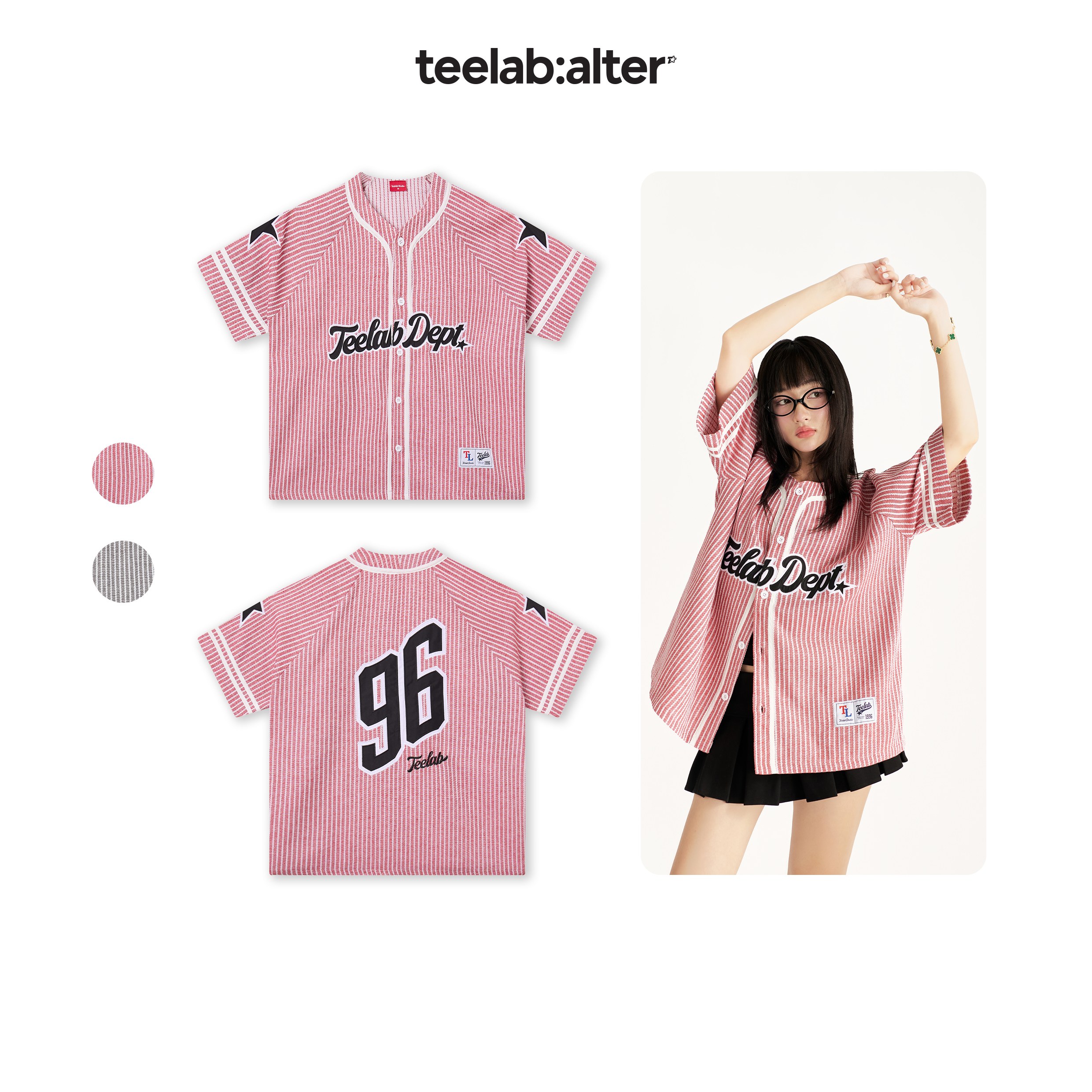 Áo Jersey Local Brand Unisex Teelab Striped Shirt SS080