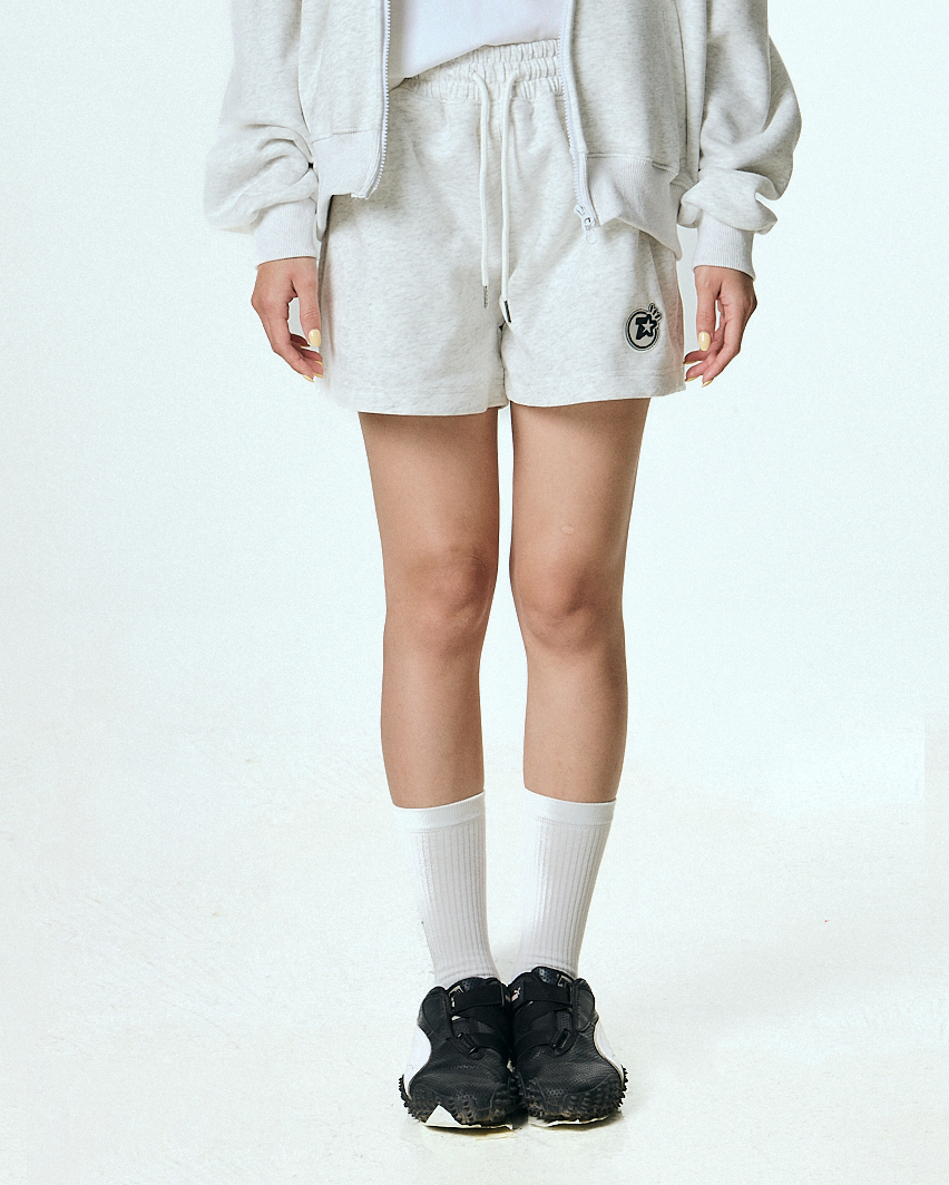 Quần Short Teelab Alter Oversize Nỉ Thêu World Tour Nữ SH002