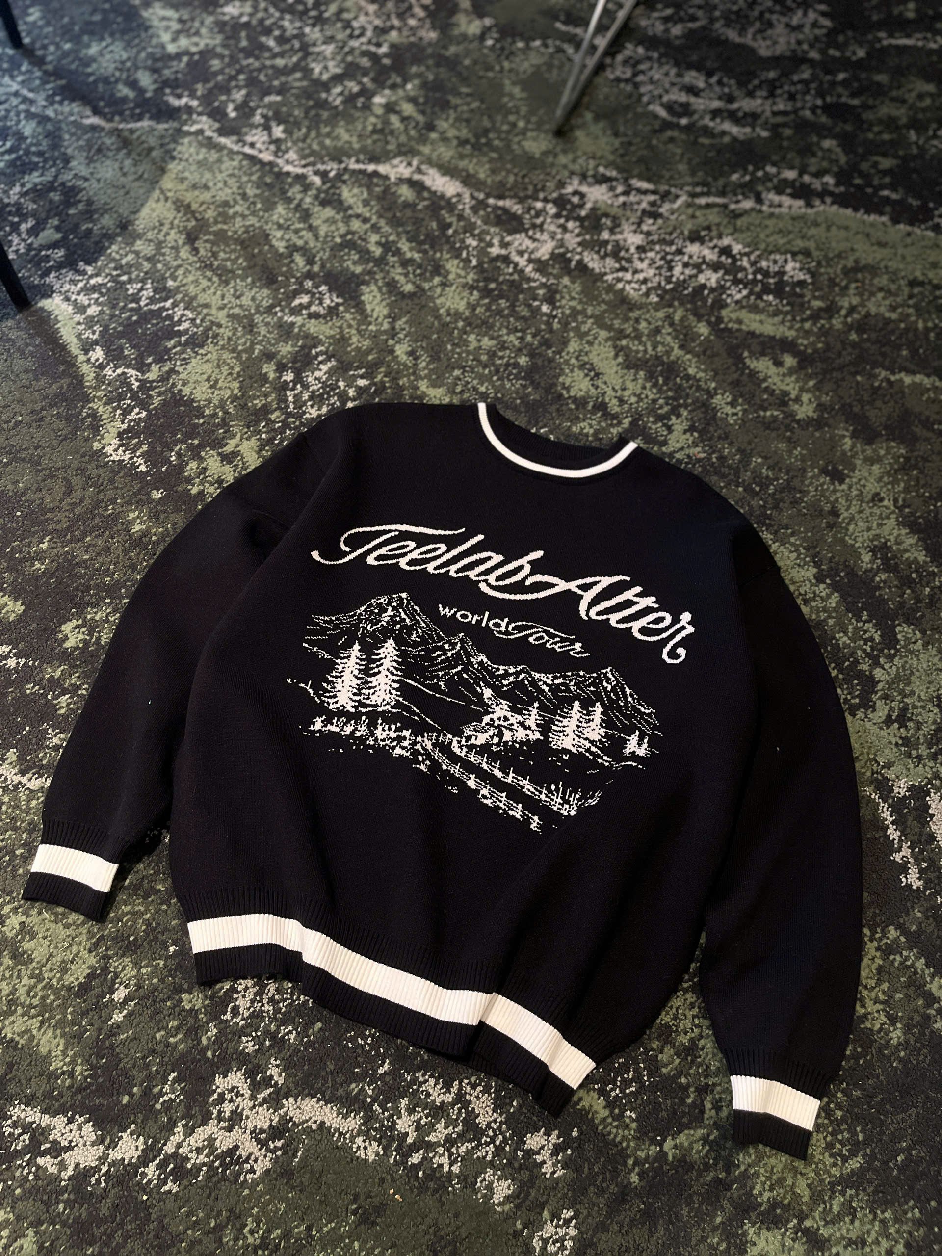 [Tặng Gấu] [Tặng Túi] Áo Sweater Dệt Len Knit Merino Teelab Switzerland Local Brand World Tour Semi-Boxy Unisex HD131