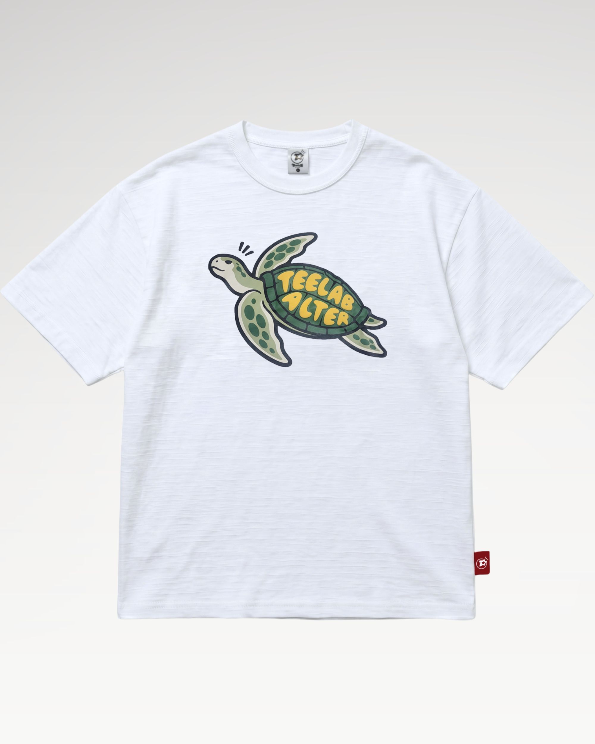 Teelab Alter Oversized Slub-Cotton Turtle Tee TS409
