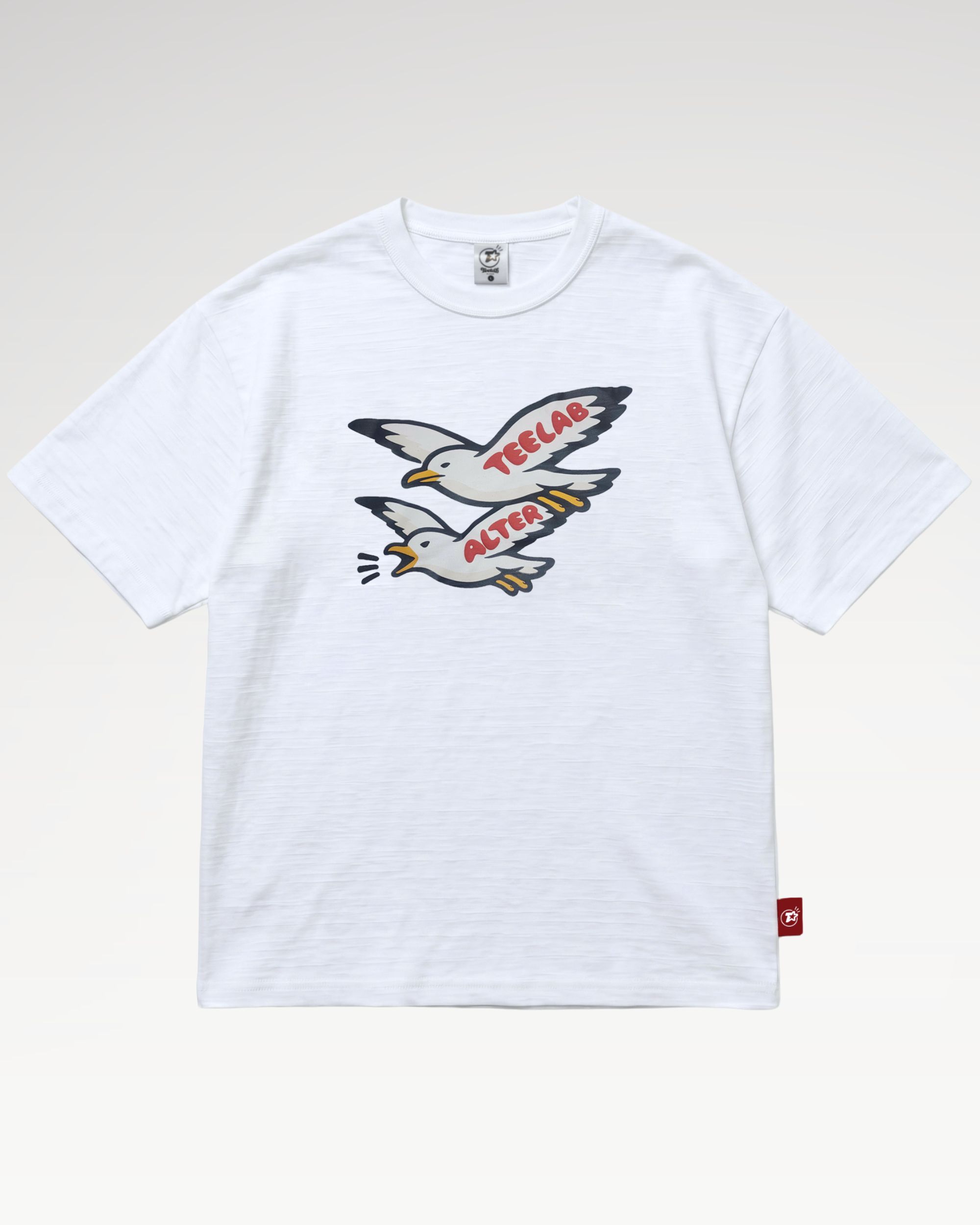 Teelab Alter Oversized Slub-Cotton Seagull Tee TS413