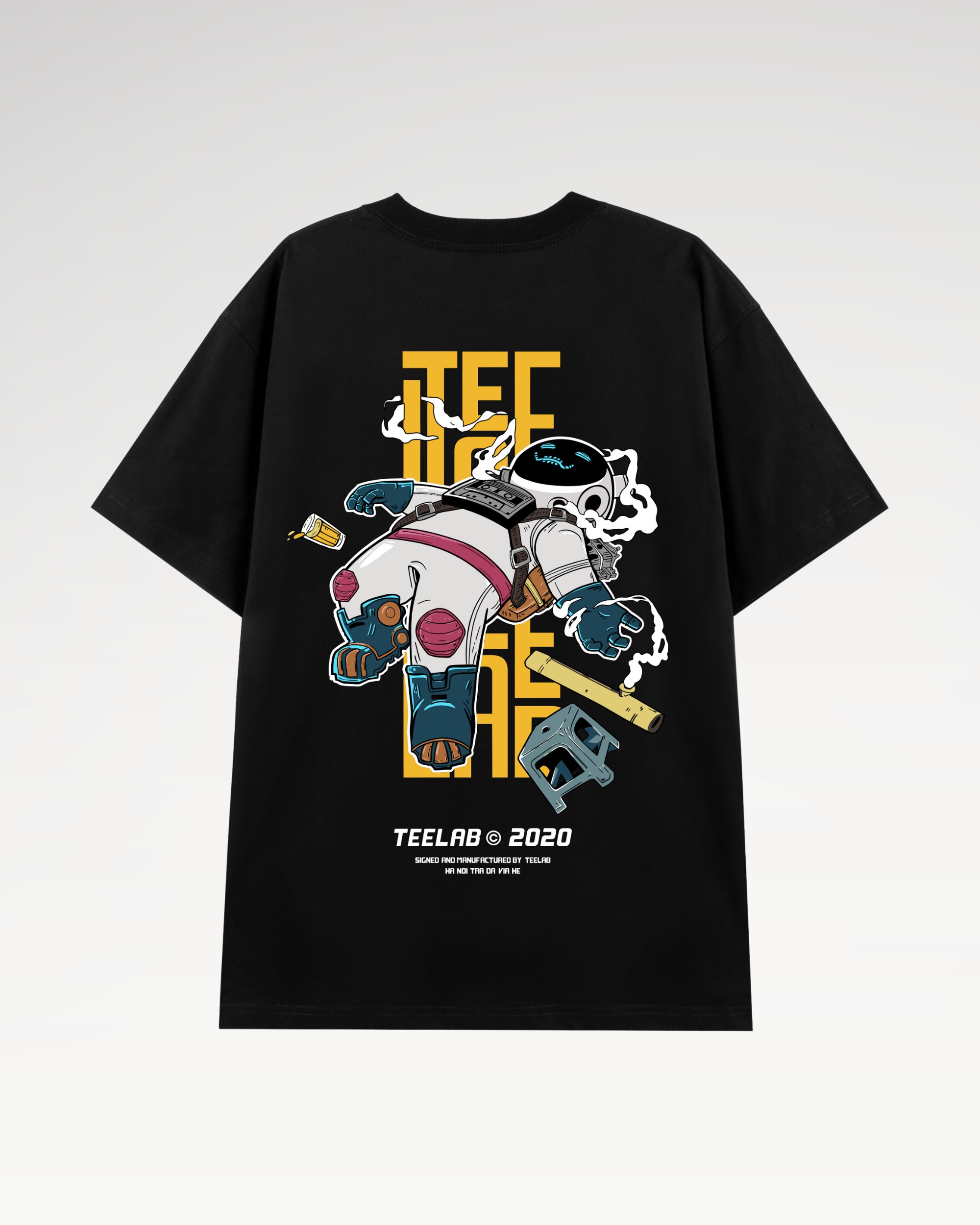 Áo Thun Teelab Local Brand Unisex Hà Nội Trà Đá TS001