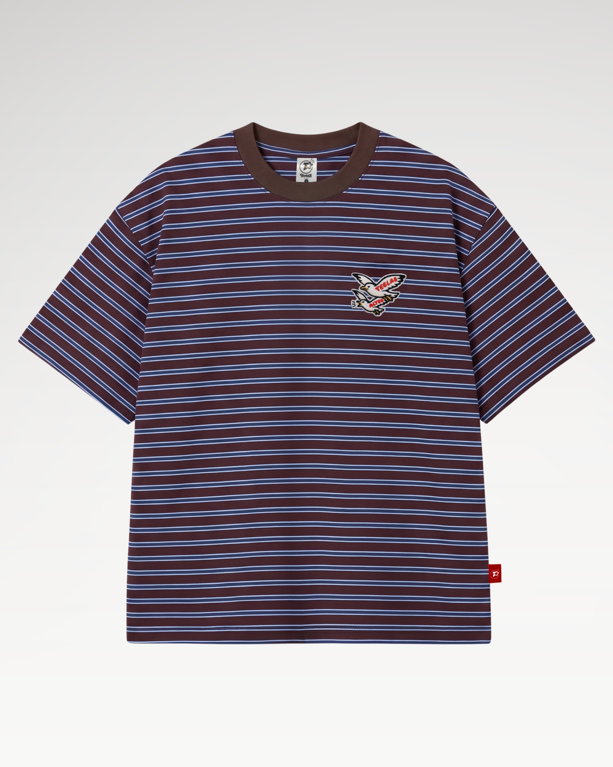 Teelab Alter Regular Cotton Animal Striped Tee TS418