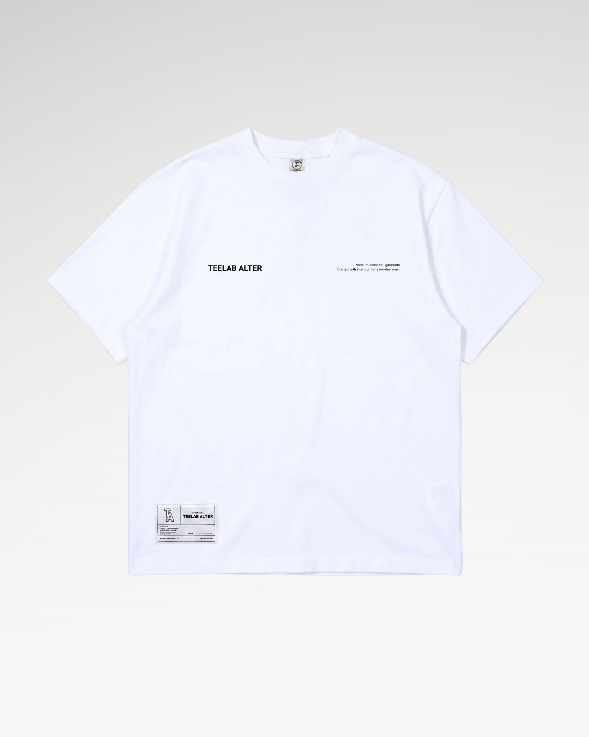Teelab Alter Oversized Cotton Essentials FW26 Tee TS438