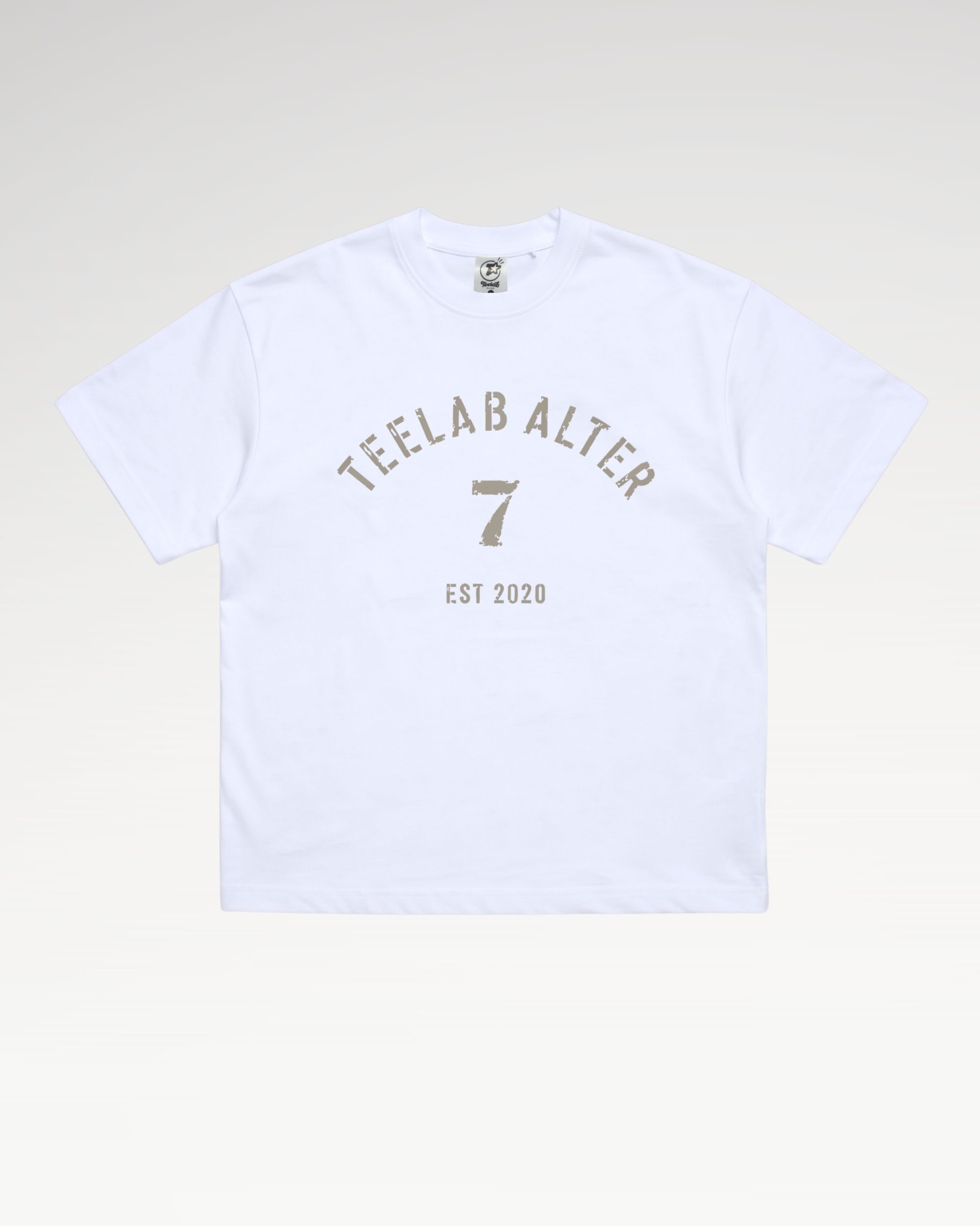 Teelab Alter Boxy Cotton Typo 7 Tee TS429
