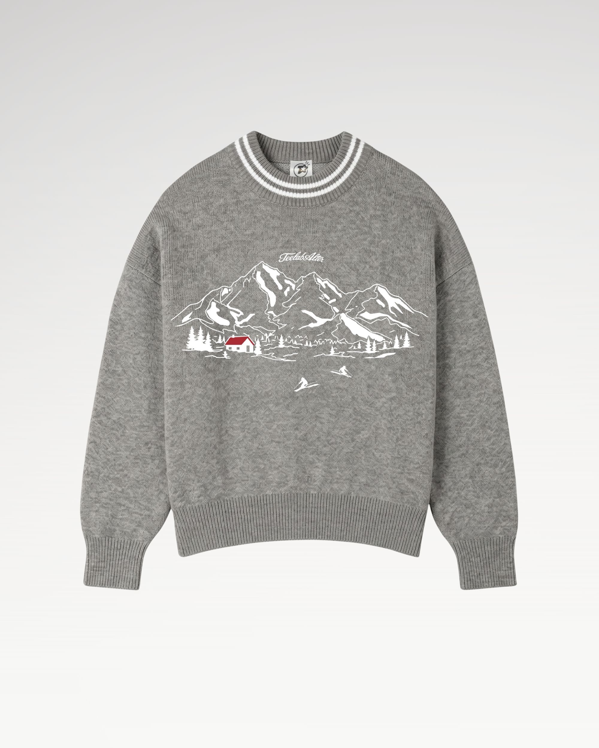 Teelab Alter Boxy Knit Scenery  Sweater V2 HD148 