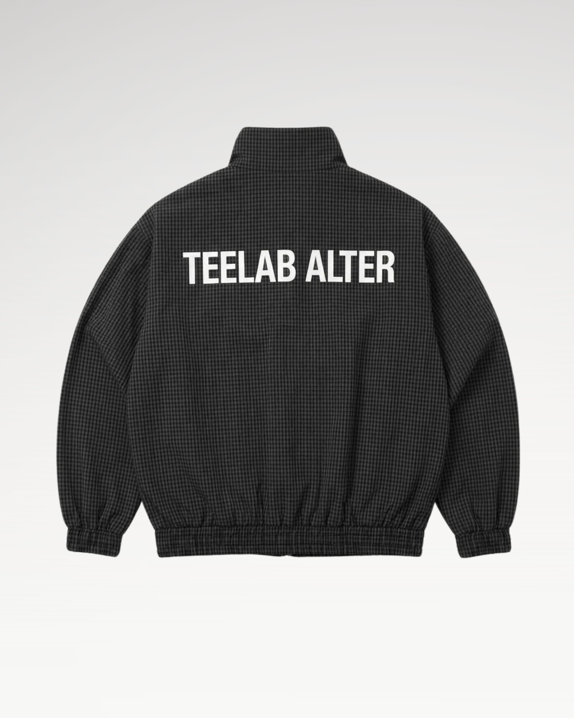 Teelab Alter Windbreaker Checked Stand-Collar Jacket AK155