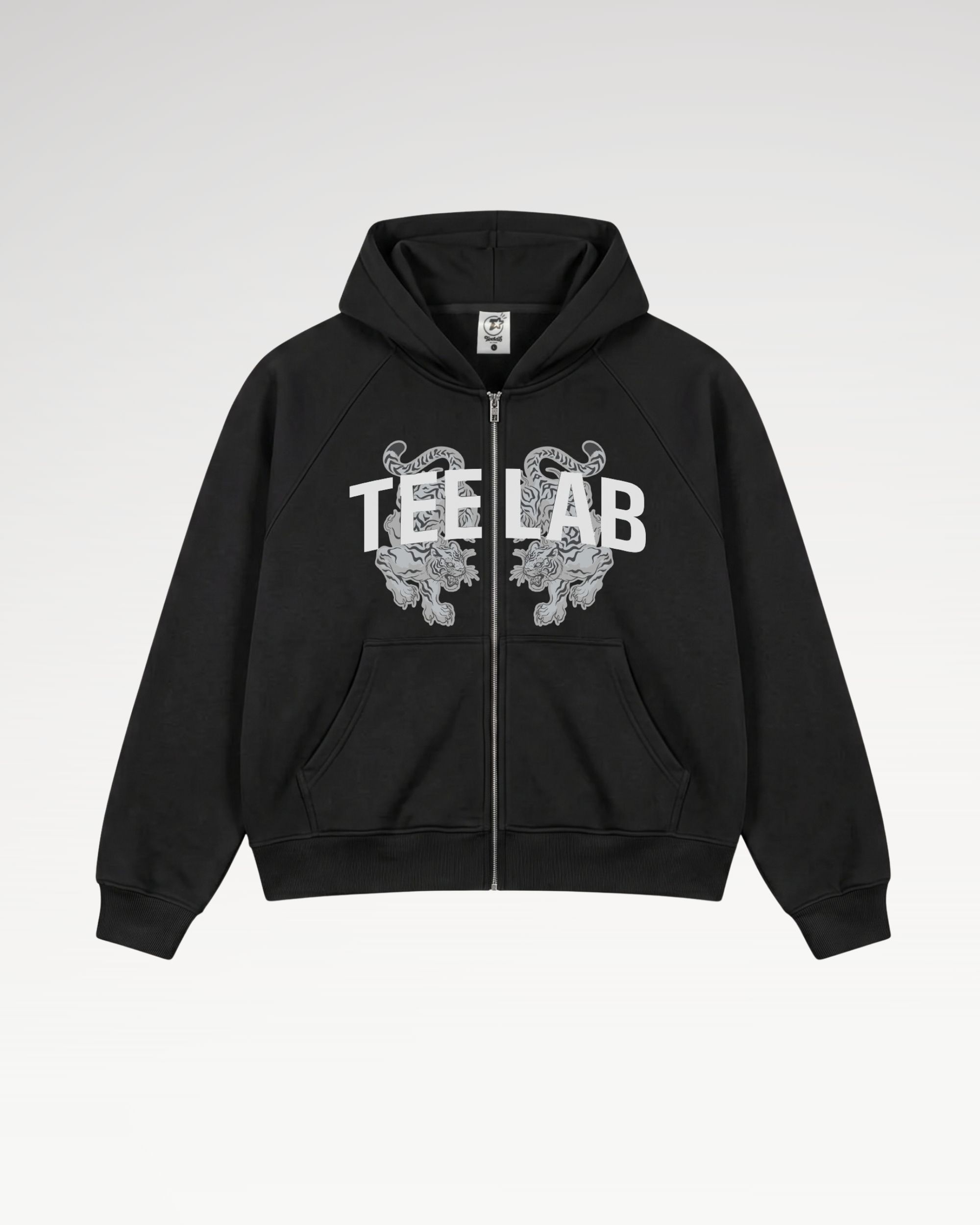 Teelab Alter Tokyo Fleece Raglan Tiger Japan Hoodie Zip HD151