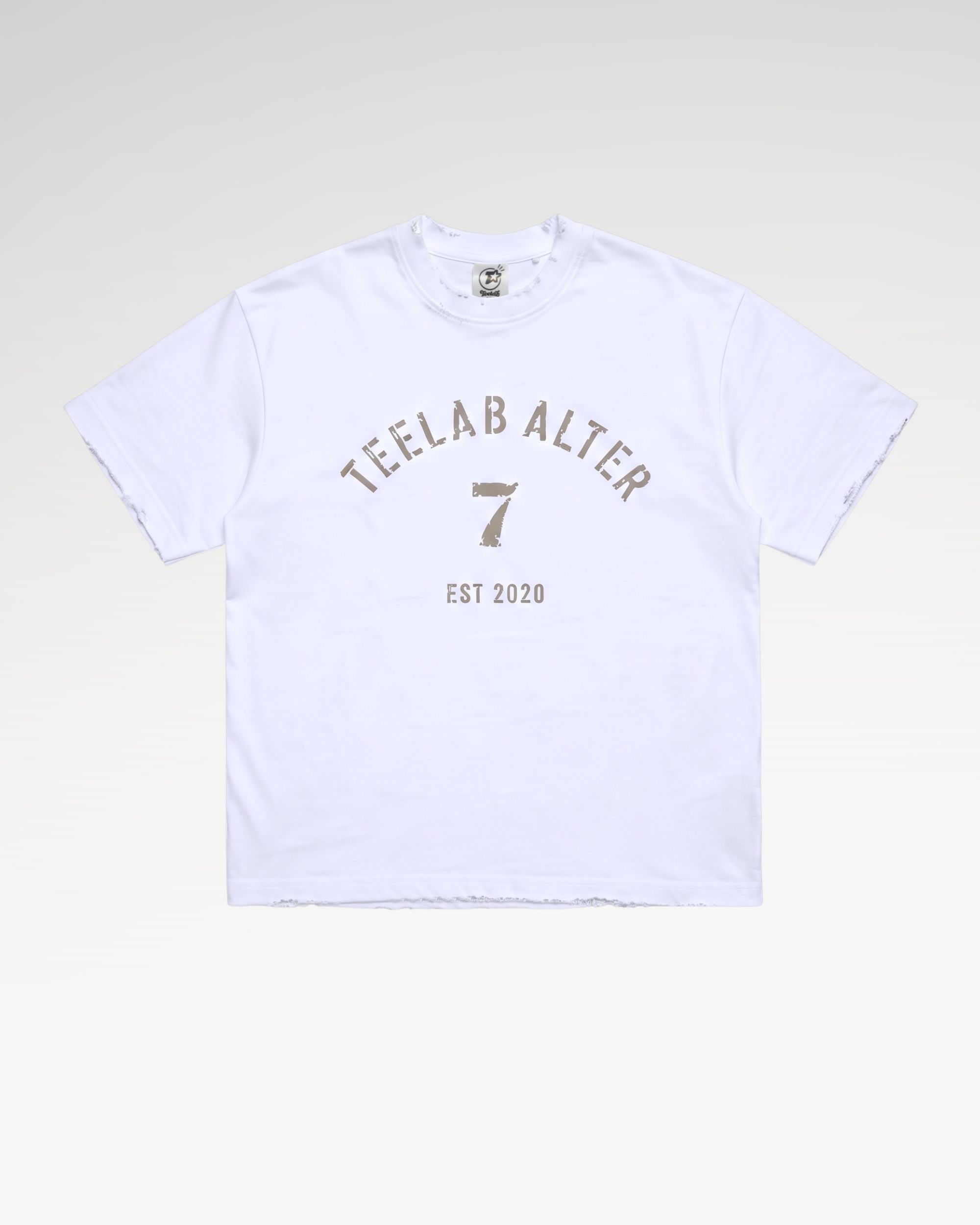 Teelab Alter Boxy Cotton Typo 7 Tee TS429