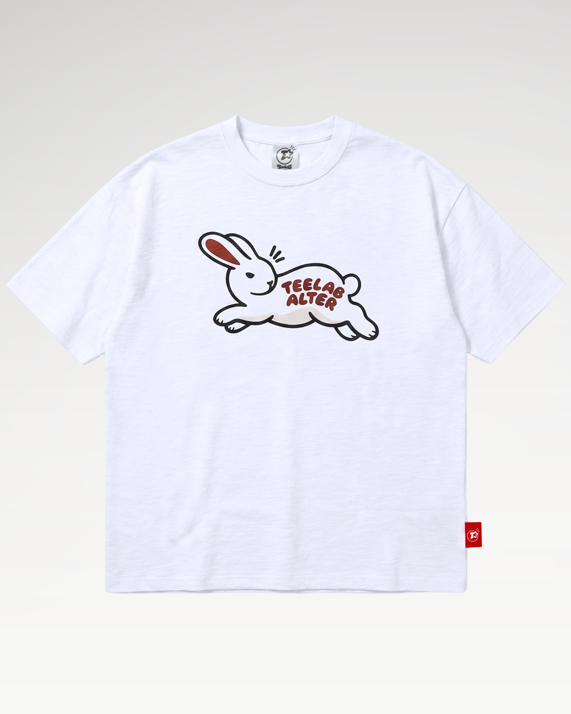 Teelab Alter Oversized Slub-Cotton Bunny Tee TS411