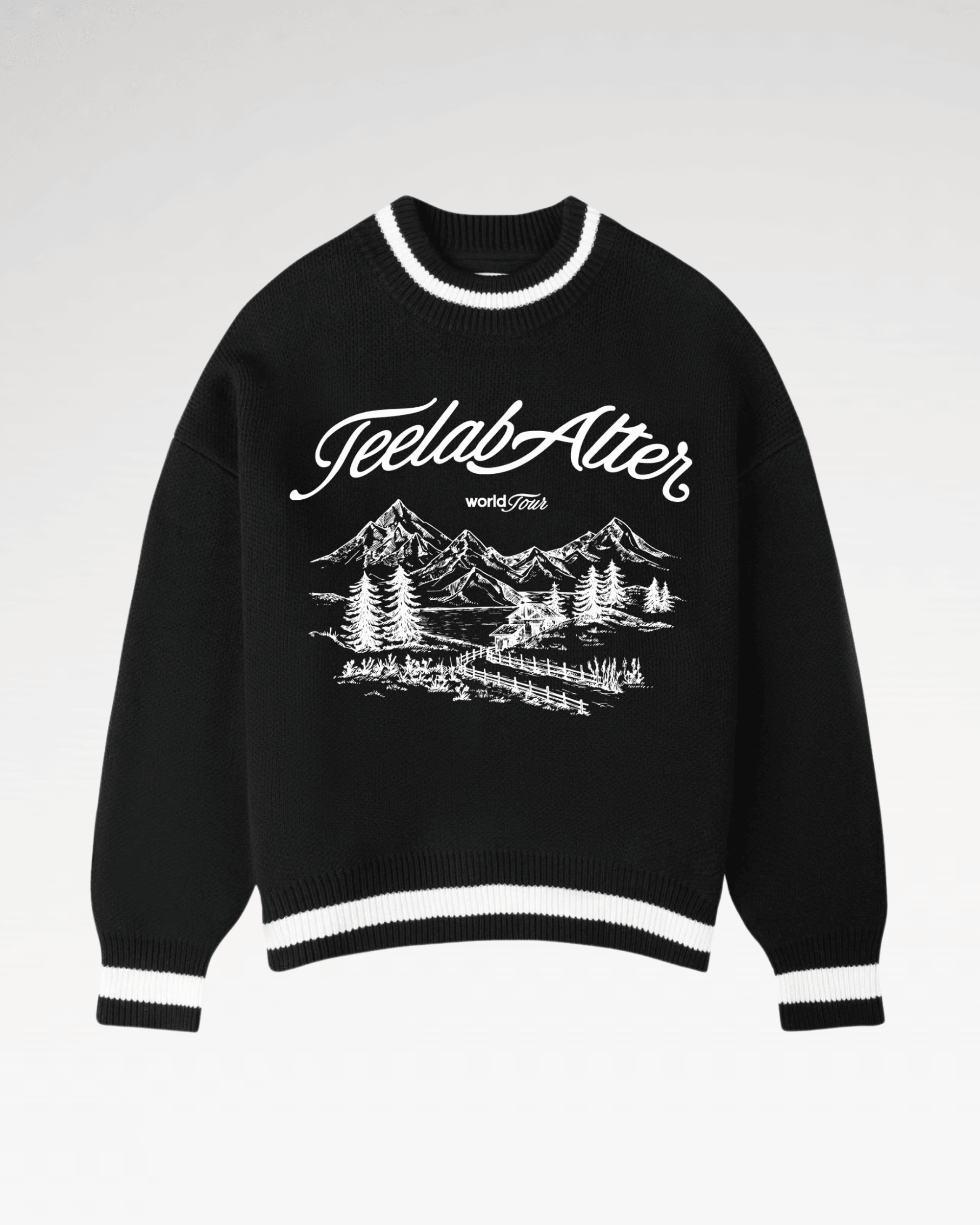 [Tặng Gấu] [Tặng Túi] Áo Sweater Dệt Len Knit Merino Teelab Switzerland Local Brand World Tour Semi-Boxy Unisex HD131