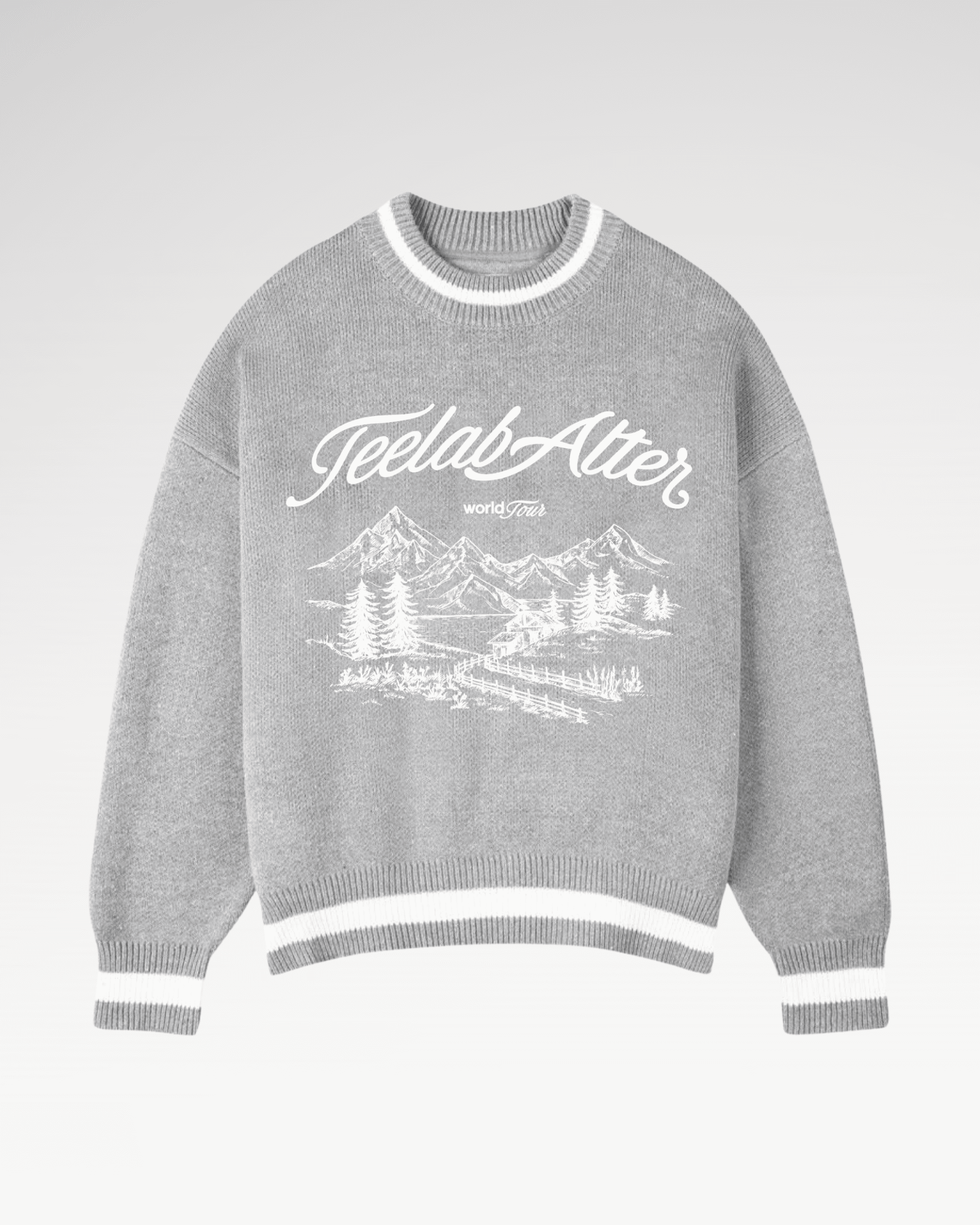 [Tặng Gấu] [Tặng Túi] Áo Sweater Dệt Len Knit Merino Teelab Switzerland Local Brand World Tour Semi-Boxy Unisex HD131