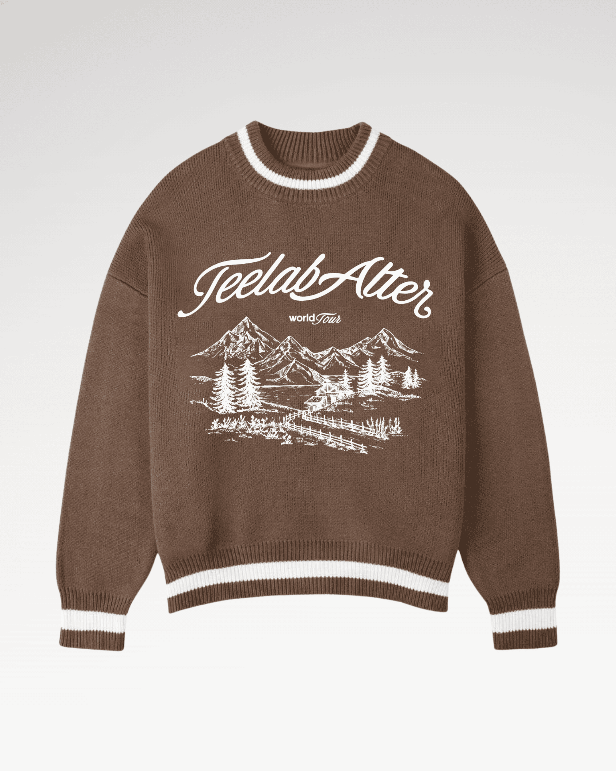 [Tặng Gấu] [Tặng Túi] Áo Sweater Dệt Len Knit Merino Teelab Switzerland Local Brand World Tour Semi-Boxy Unisex HD131