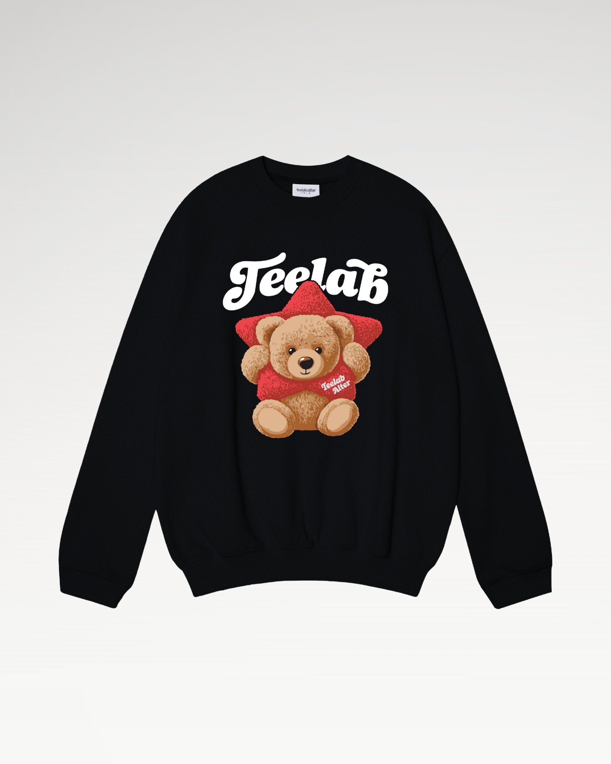 [Tặng Gấu] [Tặng Túi] Áo Sweater Teelab Alter Semi-boxy Nỉ Bông In Lụa Teddy Star Collection Unisex HD134