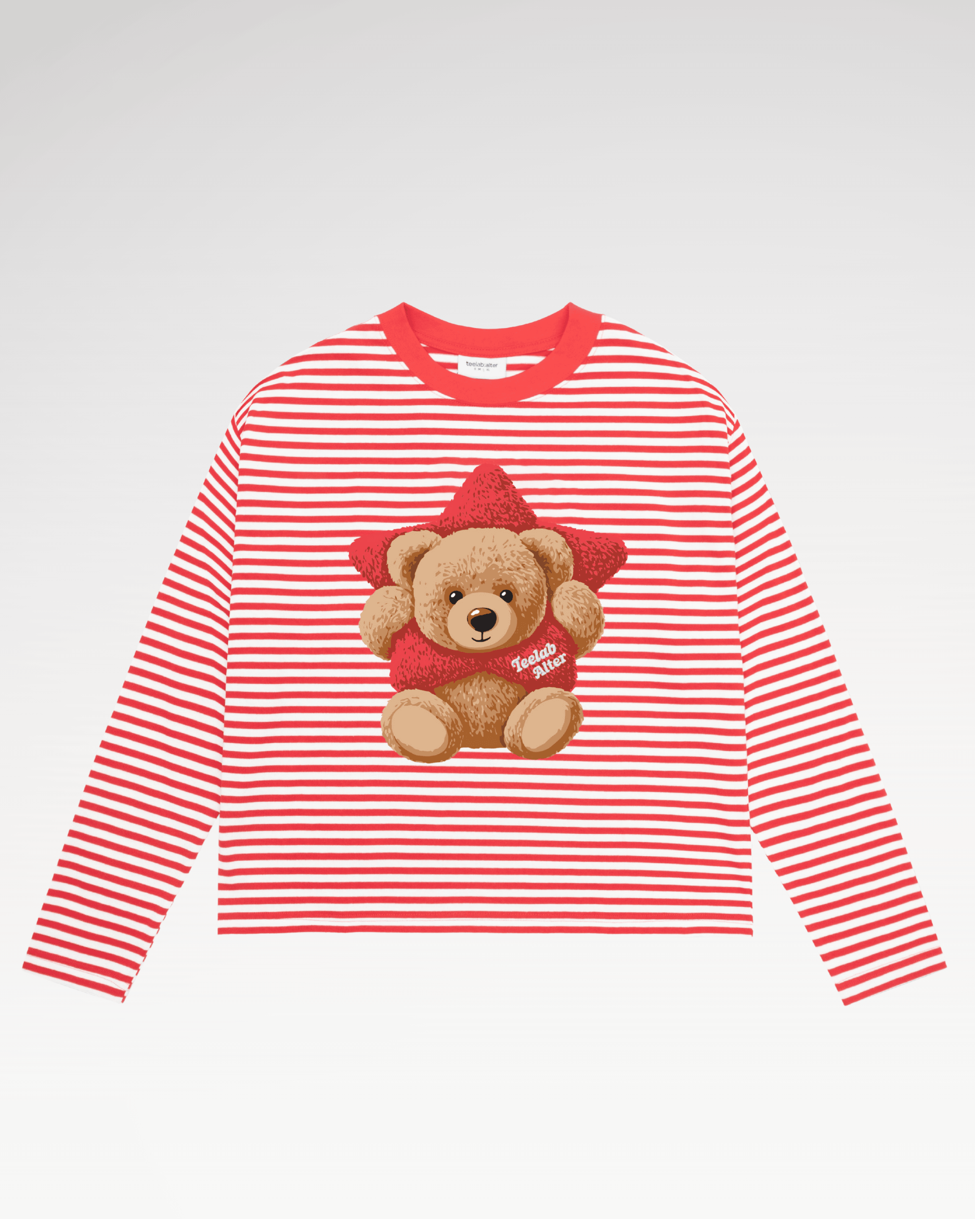 [Tặng Gấu] [Tặng Túi] Áo Thun Sọc Dài Tay Teelab Alter Semi-boxy Cotton In Lụa –  Teddy Star Collection Unisex TS362