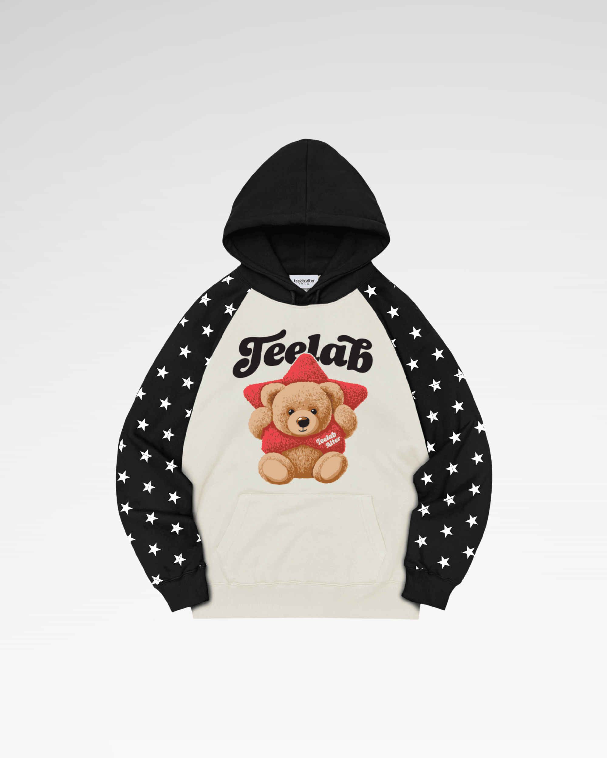 [Tặng Gấu] [Tặng Túi] Áo Hoodie Teelab Alter Semi-boxy Nỉ bông In Lụa –  Teddy Star Collection Unisex HD133