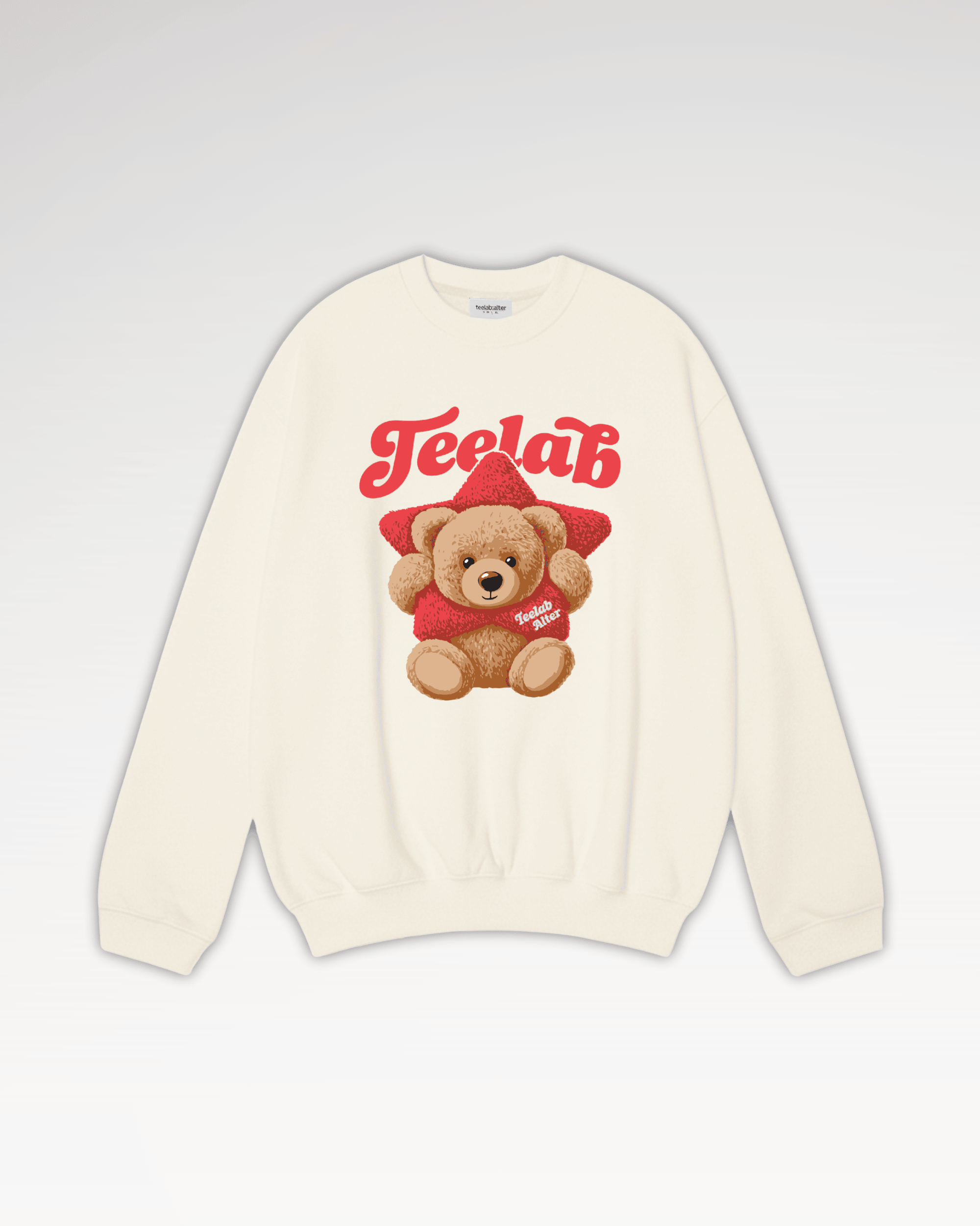 [Tặng Gấu] [Tặng Túi] Áo Sweater Teelab Alter Semi-boxy Nỉ Bông In Lụa Teddy Star Collection Unisex HD134