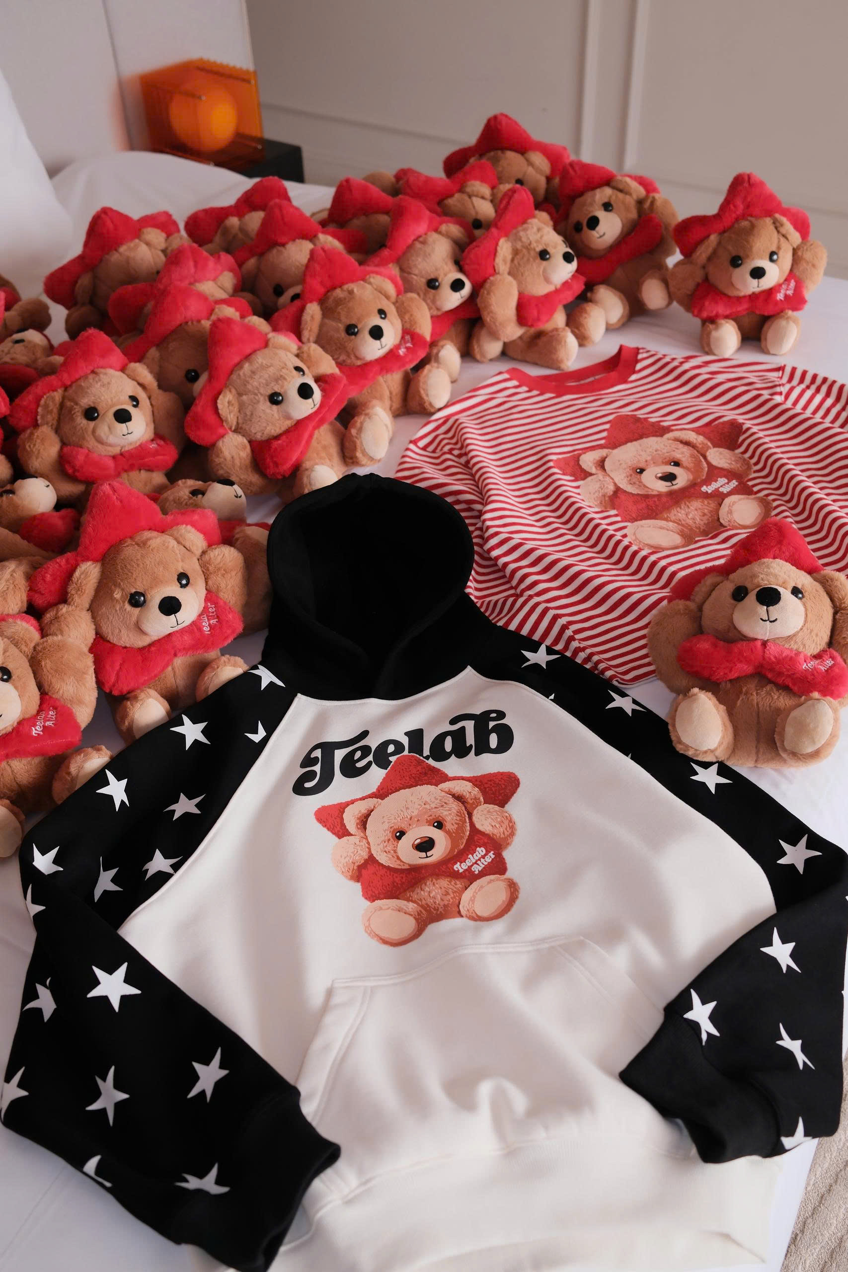 [Tặng Gấu] [Tặng Túi] Áo Hoodie Teelab Alter Semi-boxy Nỉ bông In Lụa –  Teddy Star Collection Unisex HD133