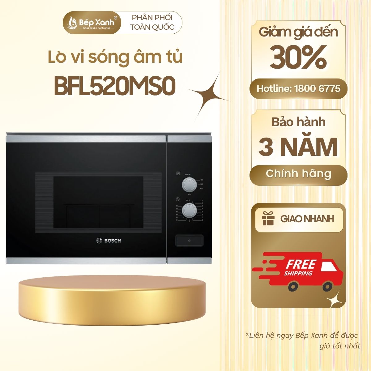 Lò vi sóng âm tủ Bosch BFL520MS0 seri 4