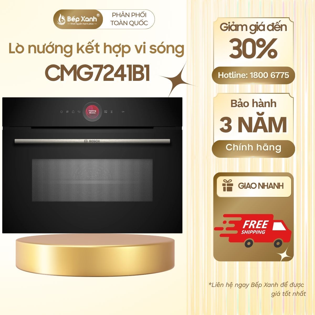 Lò nướng kèm vi sóng Bosch CMG7241B1 Seri 8