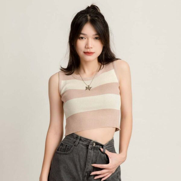 Áo dệt kim nữ sát nách