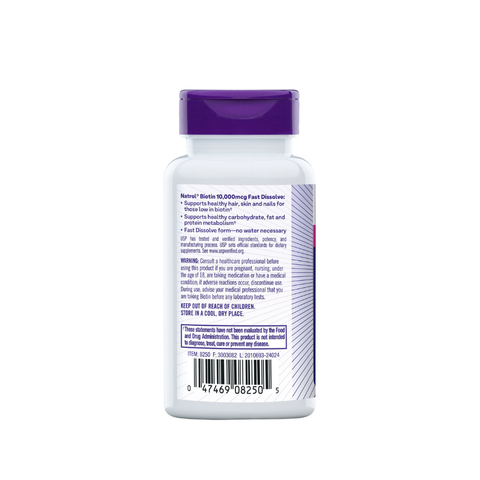 Viên Uống Mọc Tóc Natrol Biotin Beauty 10000mcg Mỹ