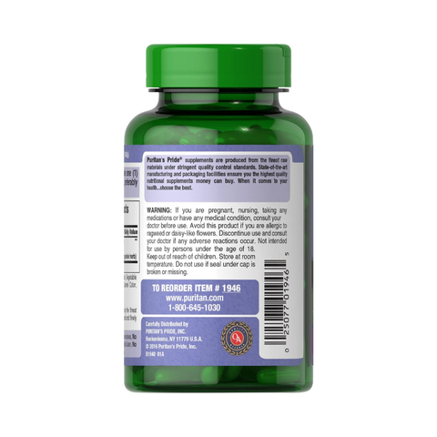 Viên uống giải độc gan Puritan's Pride Milk Thistle Extract 1000mg 180 viên của Mỹ