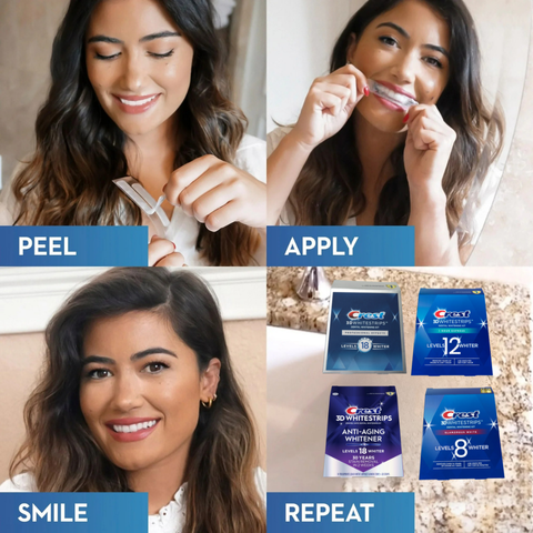 Miếng dán trắng răng Crest Professional Whitestrips cải thiện răng ố xỉ màu Mỹ FULL HỘP