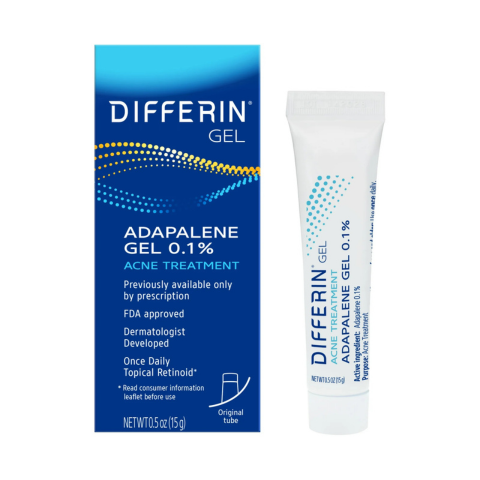 Gel trị mụn Differin Adapalene 0,1% hỗ trợ mụn mờ thâm bản Mỹ tuýp 15g