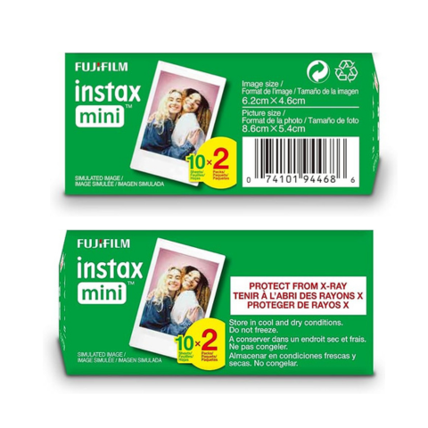 Phim chụp lấy liền Fujifilm Instax Mini Film nền trắng hộp 20 tấm