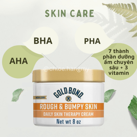Kem dưỡng da Gold Bond Rough and Bumpy Cream làm mịn sáng da 226g