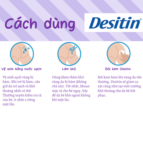 Kem hăm Desitin xanh tím Daily Defense Maximum Strength 113g Johnson & Johnson Mỹ
