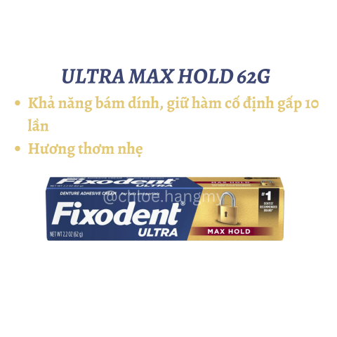 Keo dán hàm răng giả Fixodent Orginal 68g Mỹ