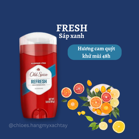 Lăn khử mùi Old Spice Aluminum Free dành cho nam nữ