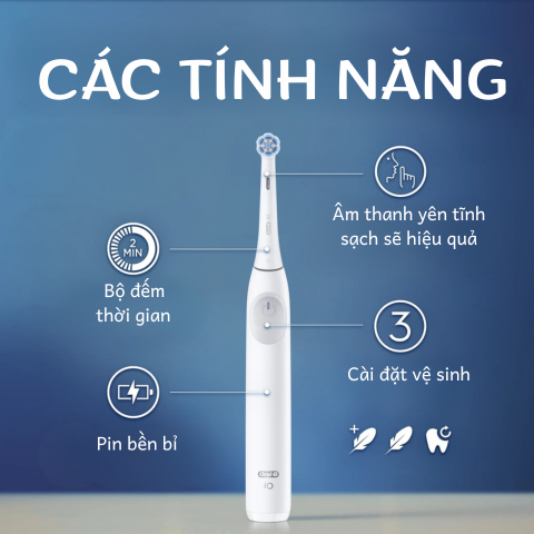 Bàn chải đánh răng điện sạc lại Oral-B iO Series 2, màu đen