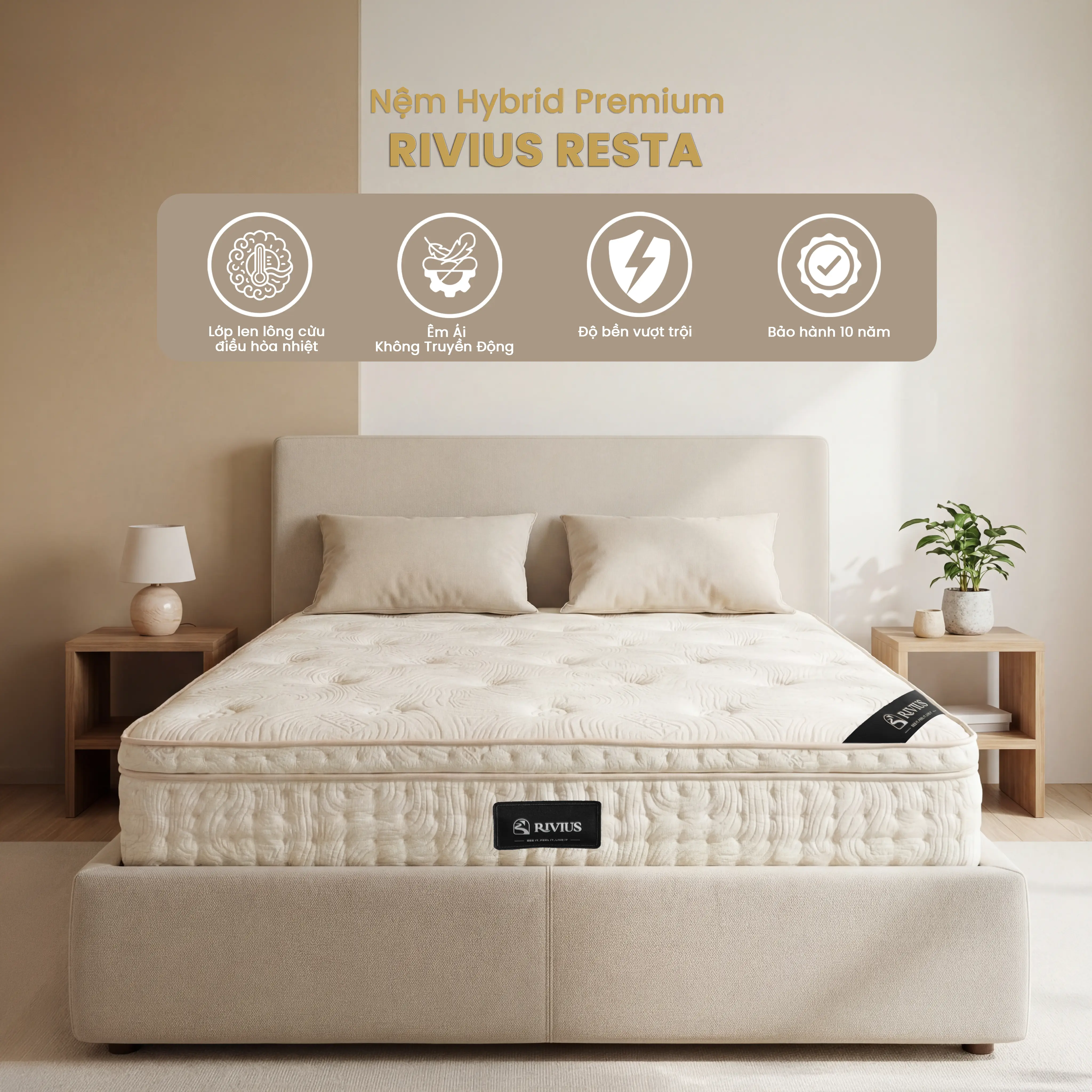 Trải nghiệm nệm Rivius