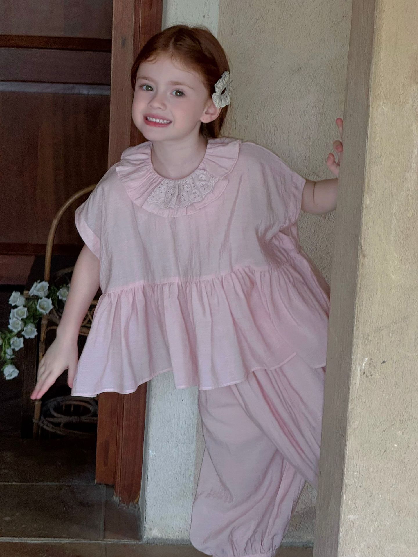 Set Dài Áo Quần Bo Hồng OTA