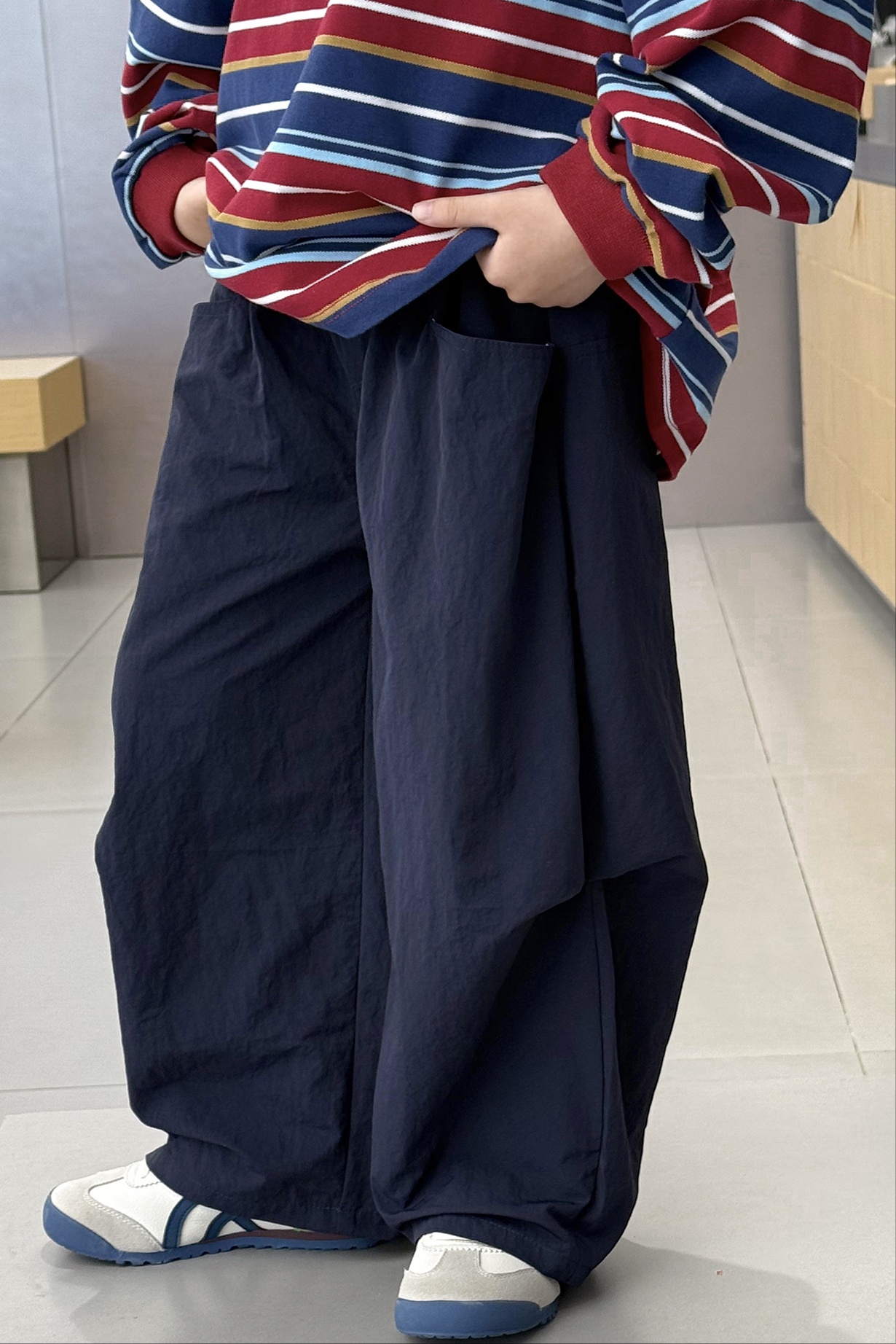 Quần Dài Dù Xanh Đen PL