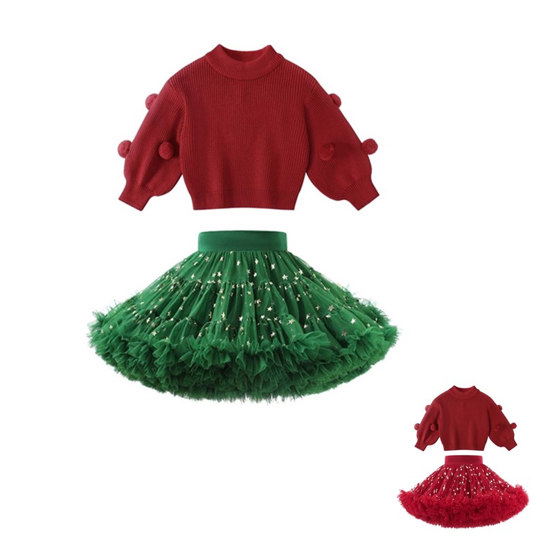 ÁO LEN DÀI ĐỎ CỤC BÔNG