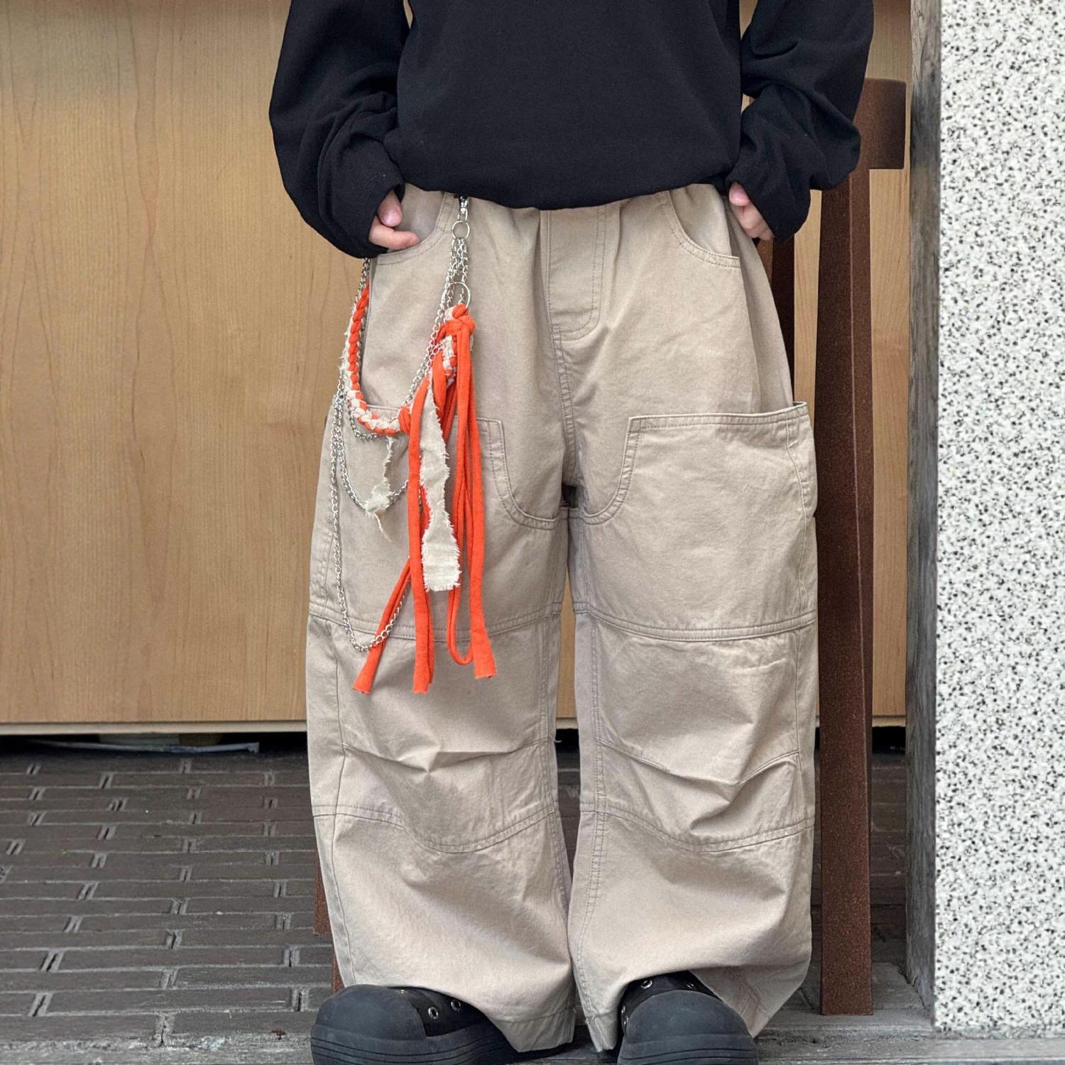 Quần Dài Kaki Be Đắp Túi PL