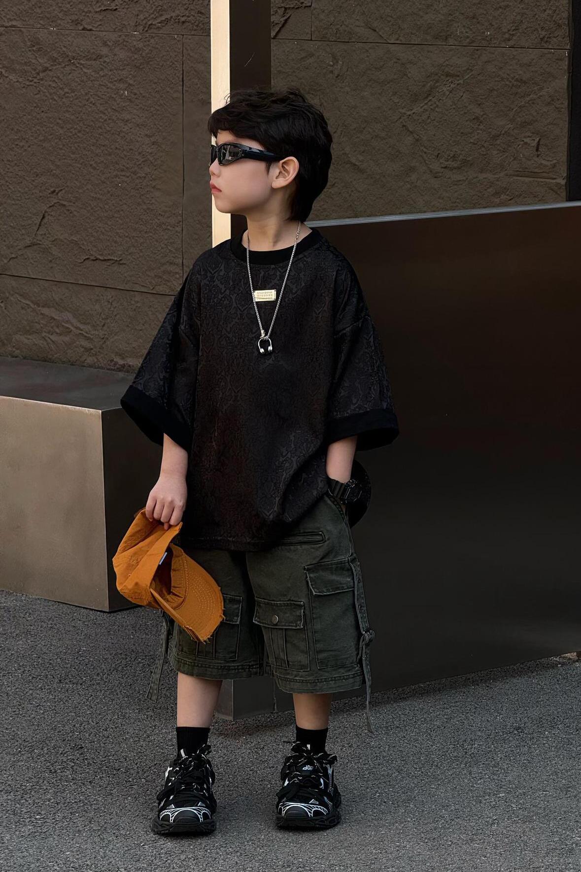 AN Đen Họa Tiết Bạc FS