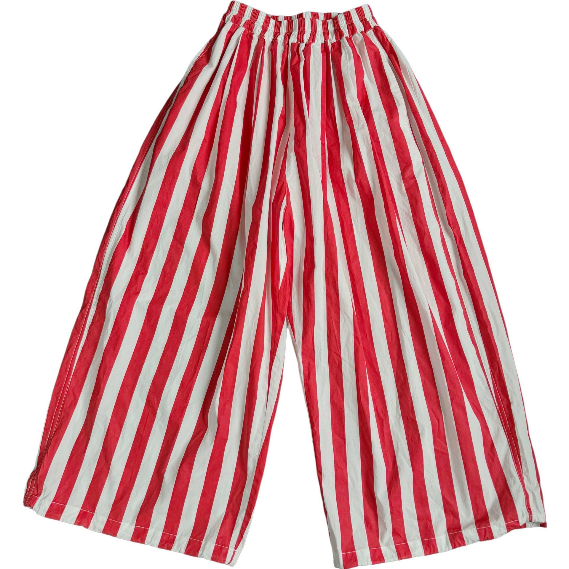 Quần Dài  Dù Sọc Đỏ Trắng LY